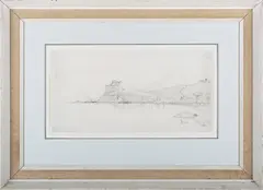William James Müller, Baiae, Italy, 1839, pencil on laid paper