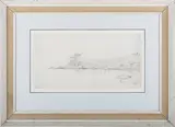 William James Müller, Baiae, Italy, 1839, pencil on laid paper