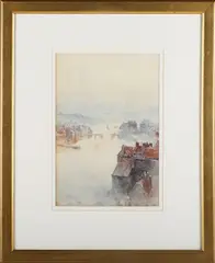 Frederick George Cotman, Whitby, 1872, watercolour