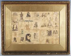 William Cowie, Vignettes of Women, 1881, twenty-six pen with ink illustrations
