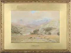 Ebenezer Wake Cooke, Royal Hotel, Capel Curig, watercolour