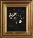 Hubert Hermond, Botanical Study, 1857, oil on canvas