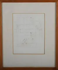 Hugh Casson, Taranman, 236 Brompton Road, London, pen with ink