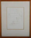 Hugh Casson, Taranman, 236 Brompton Road, London, pen with ink