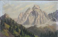 Otto Neudeck, Jungfrau, Switzerland, 1911, oil on canvas