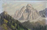 Otto Neudeck, Jungfrau, Switzerland, 1911, oil on canvas