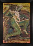 Fred Blomfield, Nude Figure, 21st century oil on board