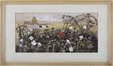 Paul Evans, Sussex Oasts, watercolour with gouache