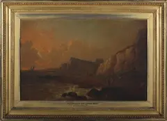 Thomas Redman Hooker, Rottingdean Gap Looking West, oil on board