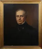 Fritz Gerhardt, Portrait of a Gentleman wearing a Black Stock and Jacket, 1872, oil on canvas