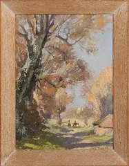 Jack Merriott, Near Greatham, oil on board