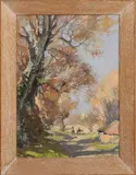 Jack Merriott, Near Greatham, oil on board