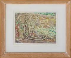 Norman Alexander Clark, Garden Corner Tangle, watercolour