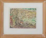 Norman Alexander Clark, Garden Corner Tangle, watercolour