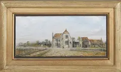 William Freeman, The Sussex Pad, Lancing, 1873, oil on board