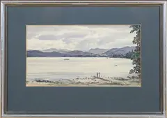 Claude Muncaster, Lake Windermere, from Low Wood, watercolour