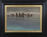 W. Gatton White, St Mary's Harbour, Scilly, oil on board