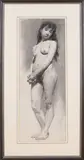 Frederick Arthur Rice, Study of a Standing Female Nude, charcoal on laid paper
