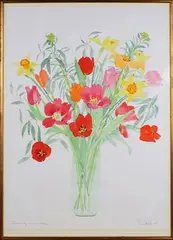 Spring in Sunshine by Paul Gell, watercolour, sold Jun 2022