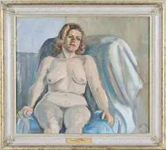 Franklin White, Constance' (Female Nude), oil on canvas-board