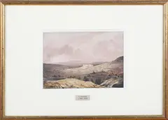 Thomas Tudor, Castle in a Landscape, watercolour
