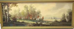 Bruno Krauel, Parforcejagd' (Fox Hunting Scene), oil on canvas