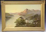F. E. Jamieson, Highland Loch Scene, oil on canvas