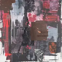 Richard Walker, Anger is an Energy, mixed media on canvas