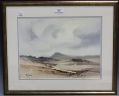 Duncan Bruce, Pulborough Brooks, watercolour