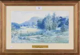 Elliot Henry Marten, Morning Light, Chanctonbury from near Washington, watercolour