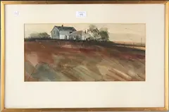William Roberts, The House on the Twiss Road Near Milton, watercolour