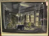 Paul Mayo, Long Day's Journey into Night' (Set Design for the Production at the National Theatre), 1970, watercolour with gouache