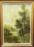 Abraham Hulk Junior, Fisherman in a Landscape, oil on canvas