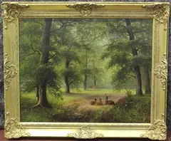 Herbert Bond, Scene in Sherwood Forest, 1880, oil on canvas