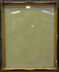 Laura Knight, Ballet Sketches, pencil