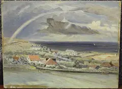 William Sidney Causer, The Rainbow, oil on board