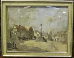 William Benner, Lavenham, oil on canvas-board