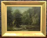 William Ward Gill, The Hay Mill, Downton Castle, nr Ludlow, Salop, oil on board