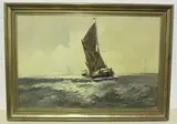 Victor William Ellis, Sailing Barge, oil on canvas