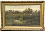 Arthur Gilbert, River Scene, oil on canvas