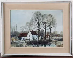 Jeremy King, Dorney Common, oil on board
