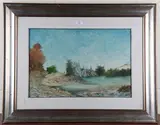 Ettou Leonard, Il Castello, oil on canvas