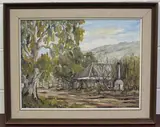 Ronald Peters, Australian Landscape, oil on canvas-board