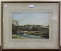 Ralph Ellis, Chalk Pits at Amberley, oil on board