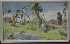 William Neave Parker, Reynard the Fox, seven watercolours with gouache