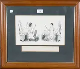 Lewis Baumer, Flappers at her Toilette, pen and ink