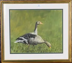 Michael P. Jevon, Greylag Geese, 2000, mixed media