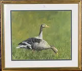 Michael P. Jevon, Greylag Geese, 2000, mixed media