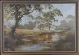David Dipnall, Cottage by the River, oil on canvas