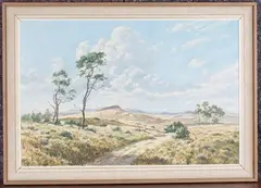 Eric Tansley, Over the Hills, oil on canvas
